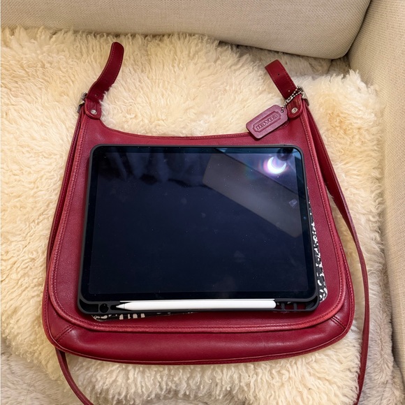 Coach Cherry Leather Shoulder Bag - Picture 5 of 5